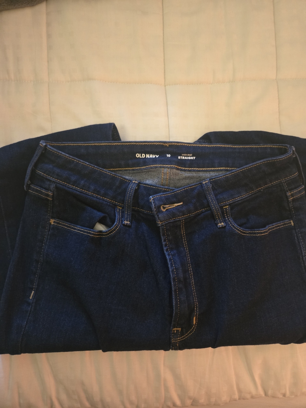 Old Navy Straight-Leg Jeans in Deep Indigo